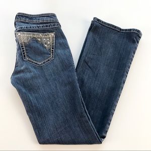 Ariat Turquoise Jeans Bootcut Western Gems Size 26